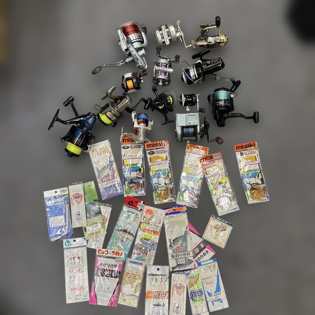 ポ*ヨ様 A2 リール13個 仕掛け釣り道具まとめ売り