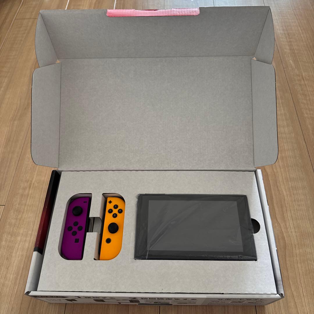 Nintendo Switch 本体 紫とオレンジのジョイコン