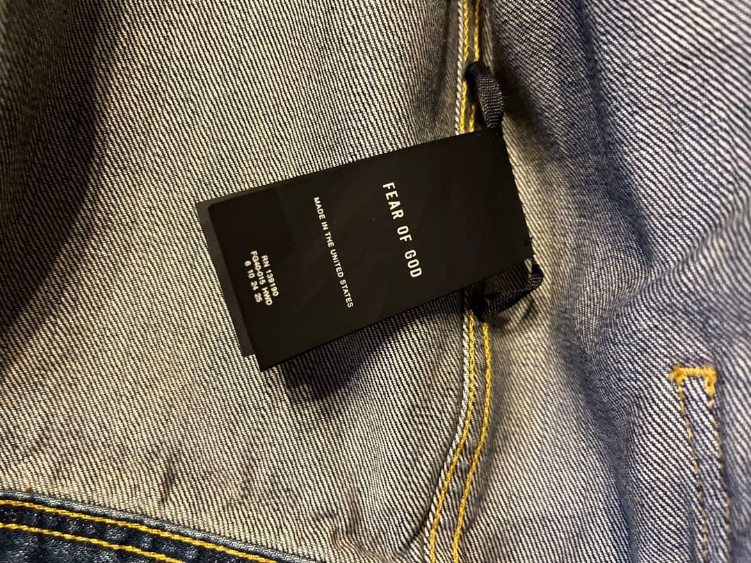 Fear of God 7th 3year ヴィンテージ デニムジャケット　L