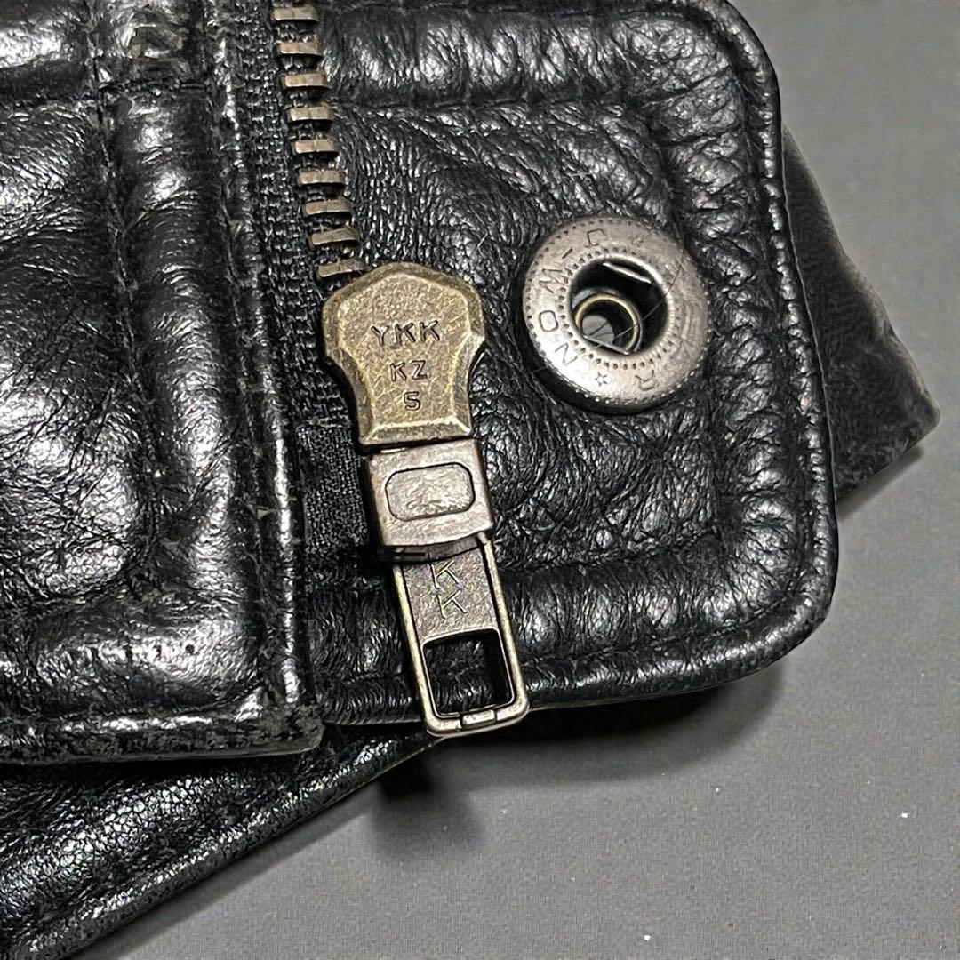 AIRCHIVE 90'S A2 フライトジャケット　ラムレザー　ブラック　L