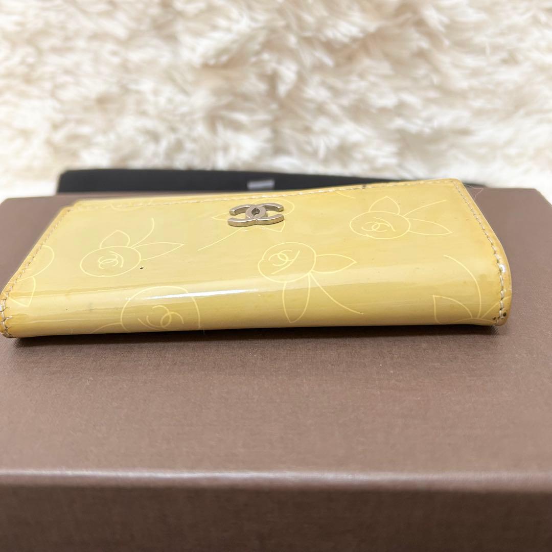 【高級】CHANEL シャネル キーケース ココマーク エナメル