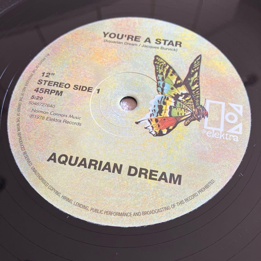 AQUARIAN DREAM YOU'RE A STAR　12㌅レコード