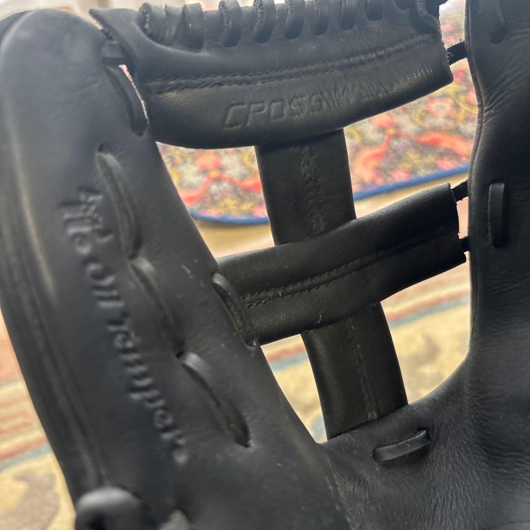 ミズノ ビューリーグ 軟式グローブ 旧Mラベル 青ビュー 黒