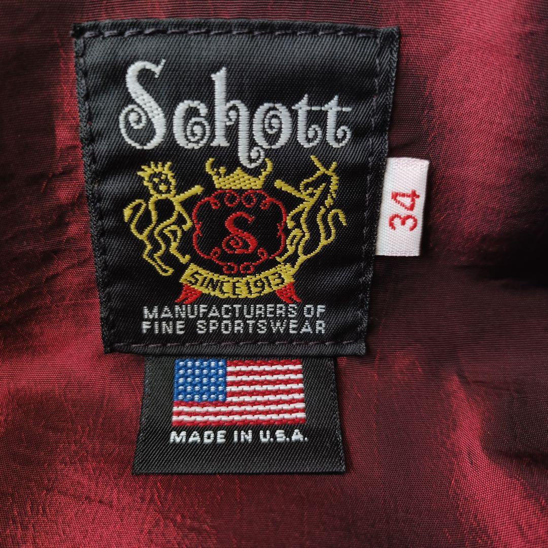 Schott ショット レザー シングルライダースジャケット サイズ34
