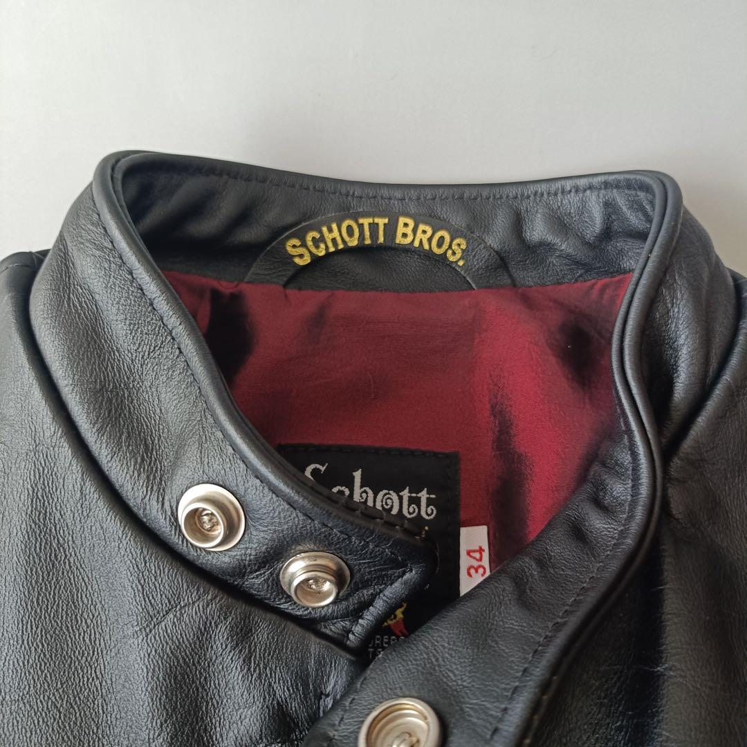 Schott ショット レザー シングルライダースジャケット サイズ34