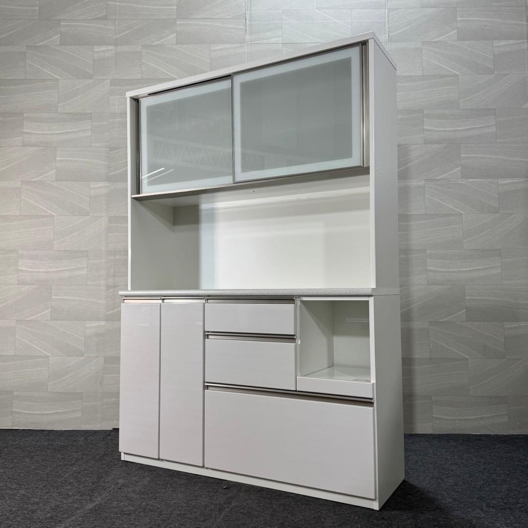 nitori キッチンボード 140cm シンプル ホワイト 食器棚 d3902