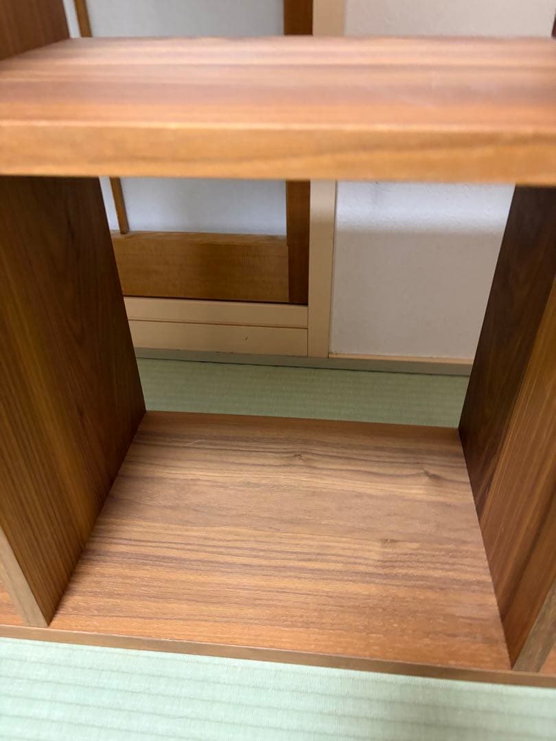 たのメル便送料込み　組み立て不要　無印良品　スタッキングシェルフ　ウォルナット