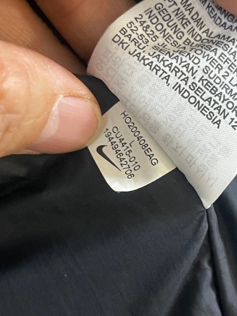 Nike ブラック ダウンベスト Lサイズ ナイキ NIKE ダウンベスト