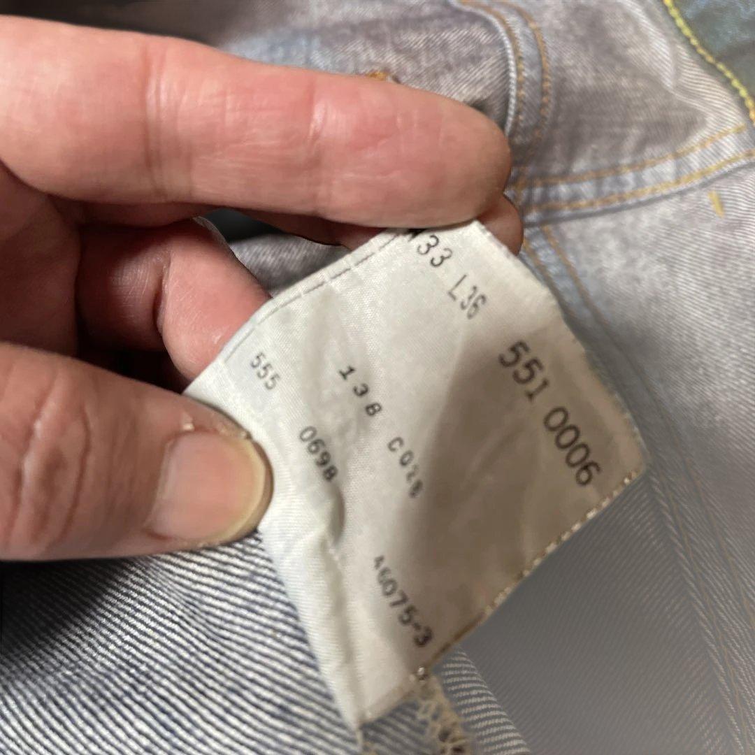 Levi's 551zxx バレンシア工場 555 w33 USA製