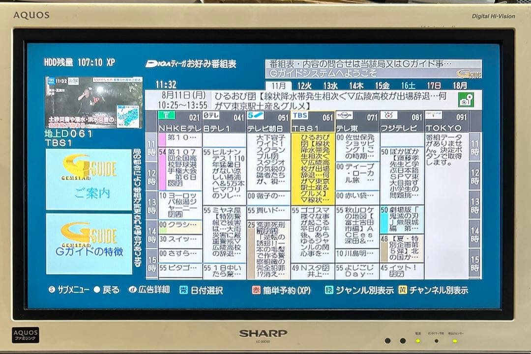 【HDD 500GB】Panasonic DMR-XP200
