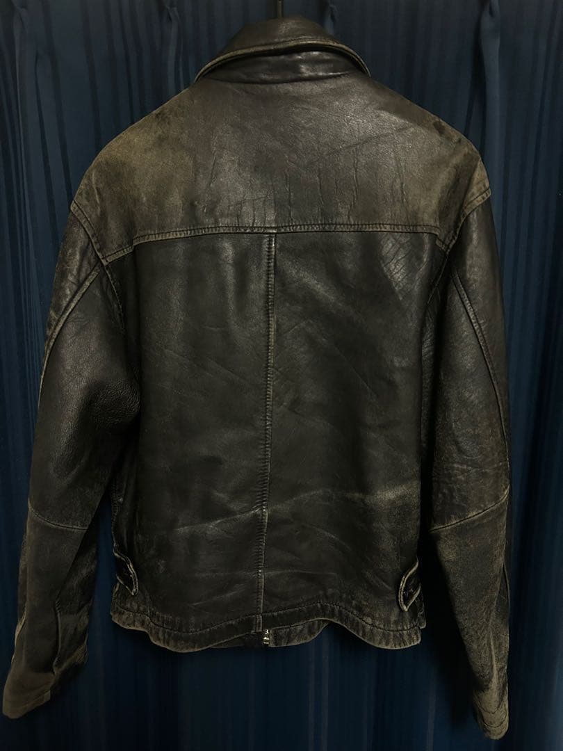 U.B FEDI レザージャケット 革ジャン 黒 羊革 ヴィンテージ