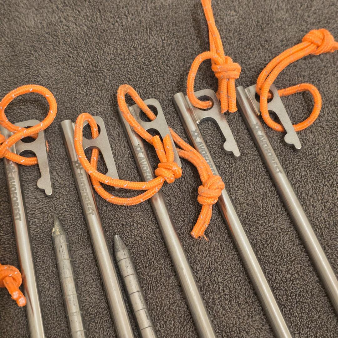 【LOGOS＆AVOFOREST】ハンマー+チタンペグ×22本SET