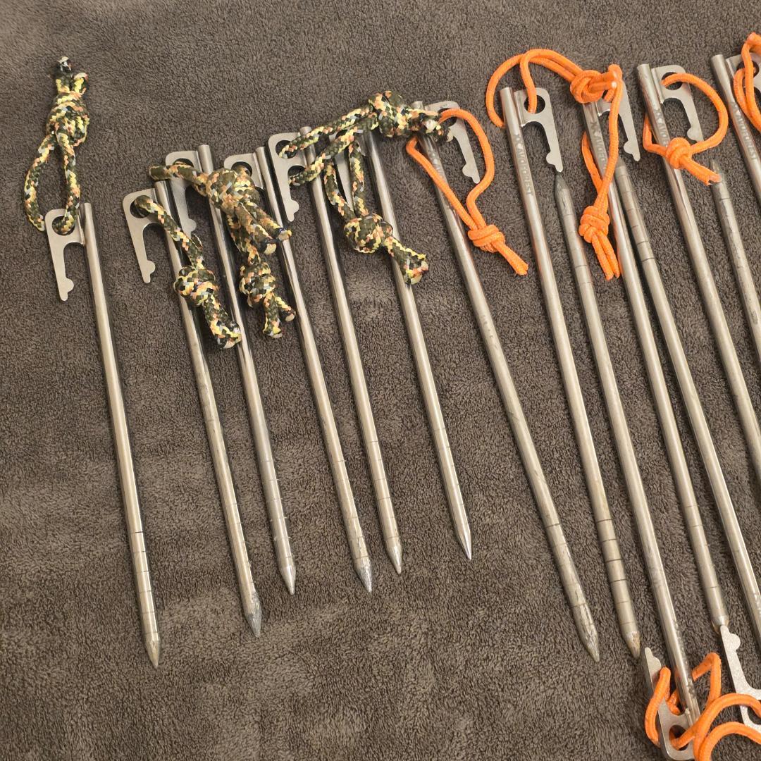 【LOGOS＆AVOFOREST】ハンマー+チタンペグ×22本SET