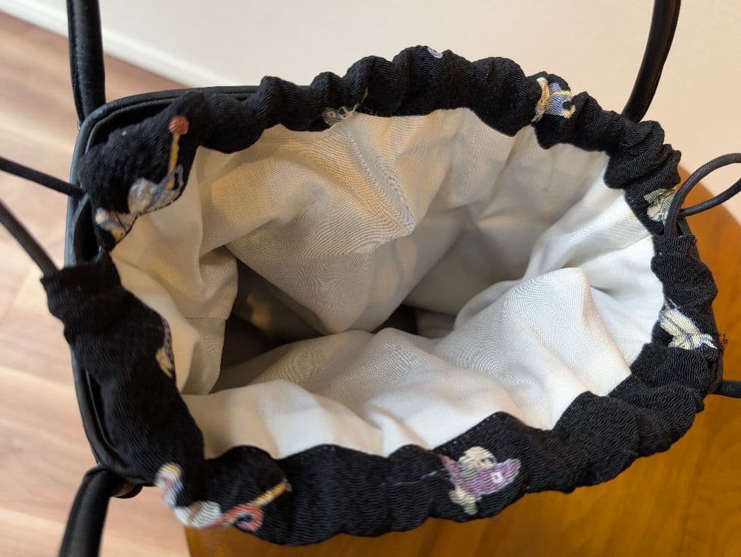 さんび新品未使用　和装バッグ　ラム　5万円　着物にも洋服にも　干支馬柄　1201