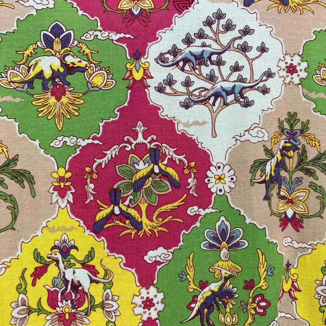 I am I Dinosaur in flower オーバーチャイナワンピース