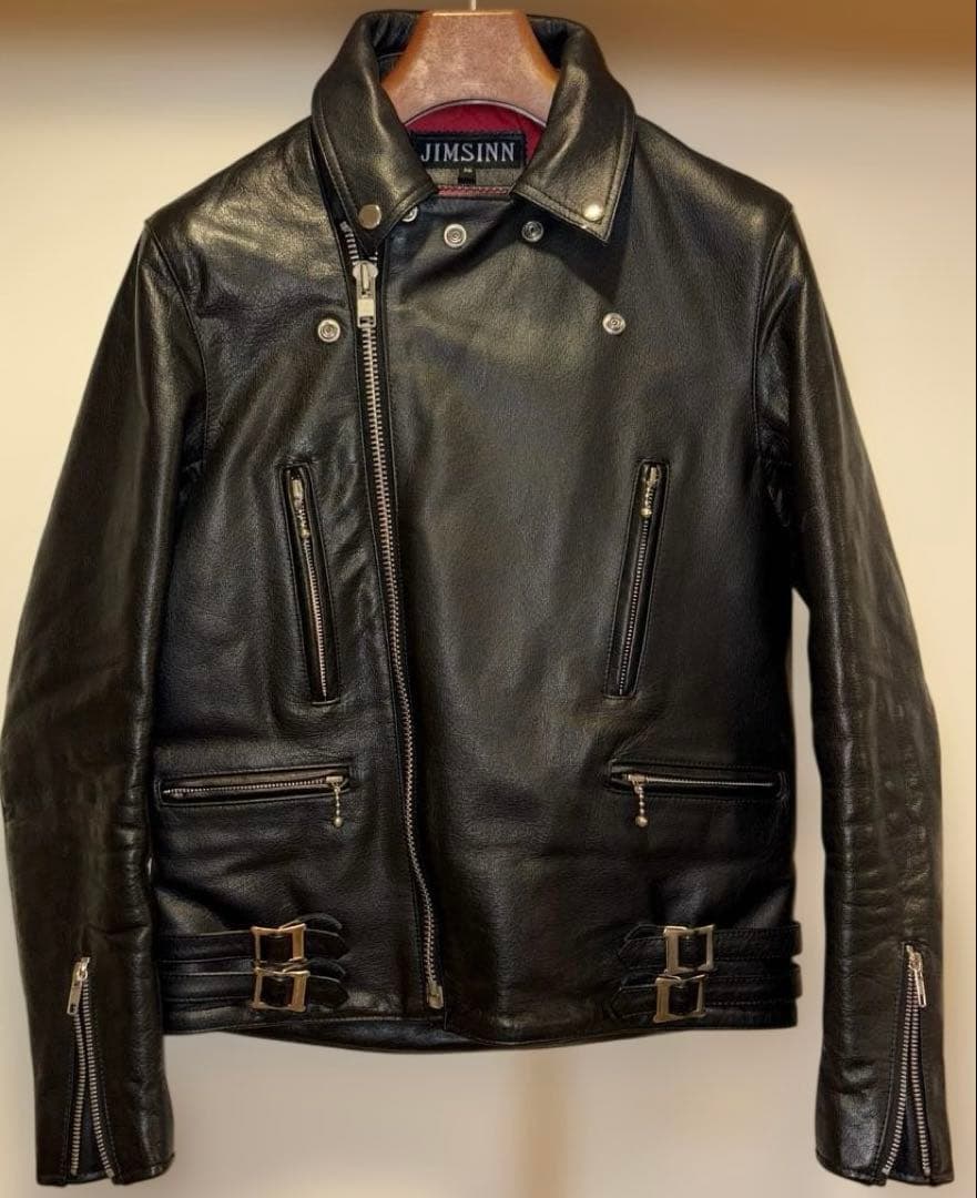 ゆーさん専用 隠しポケット付きモデル！ ジムズイン ライダースジャケット 36