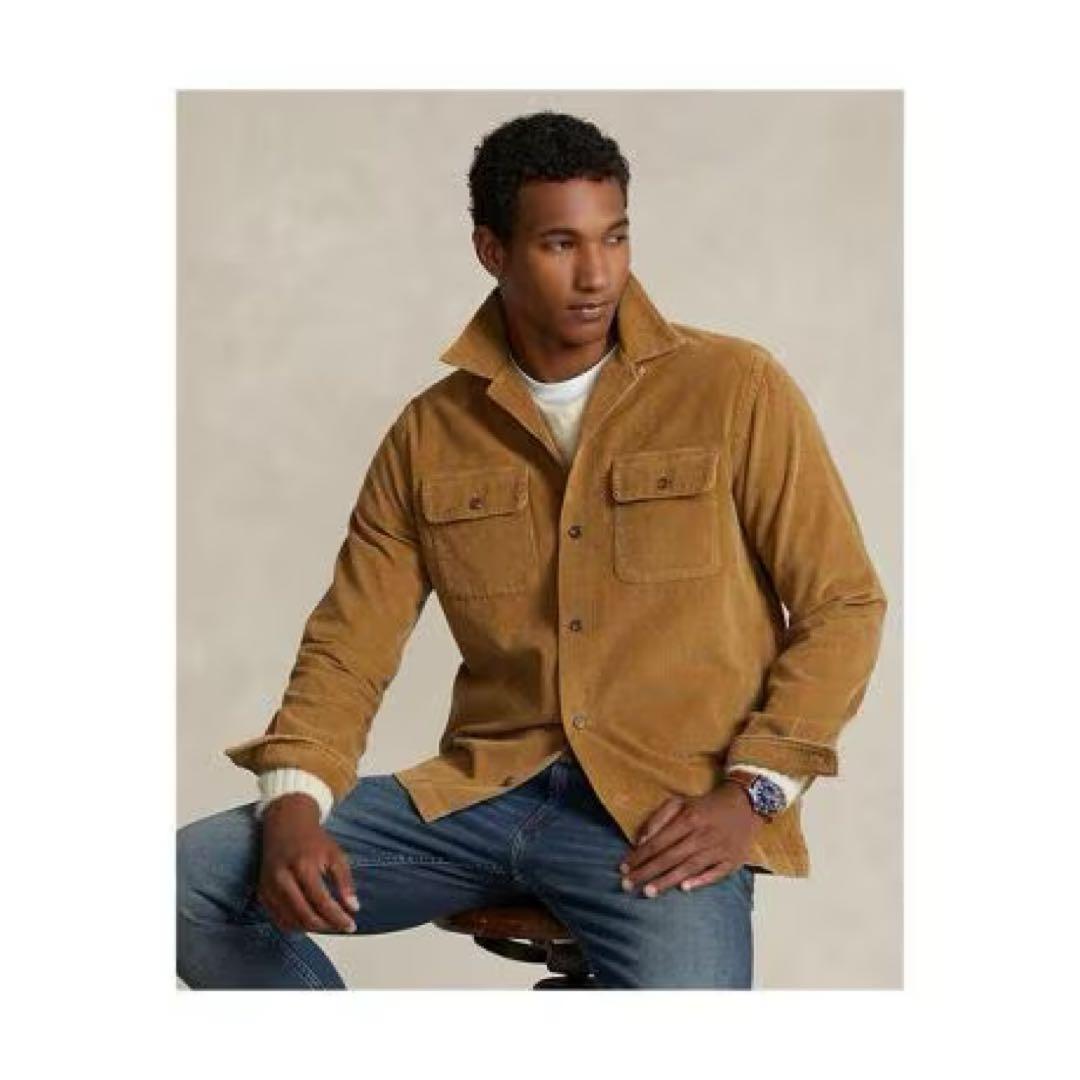 ポロラルフローレン クラシック フィット コーデュロイ キャンプ シャツ S相当