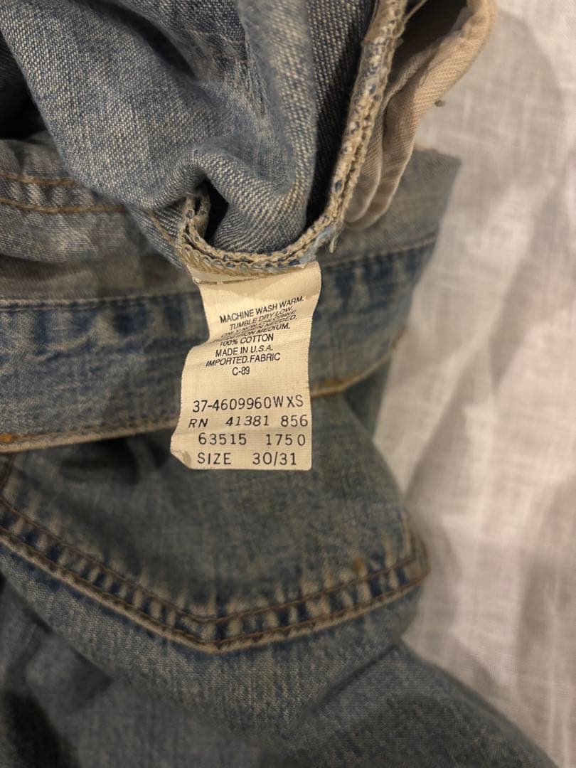 rrl RRL（ダブルアールエル） セルビッジデニム　USA製 ジーンズ　Gパン