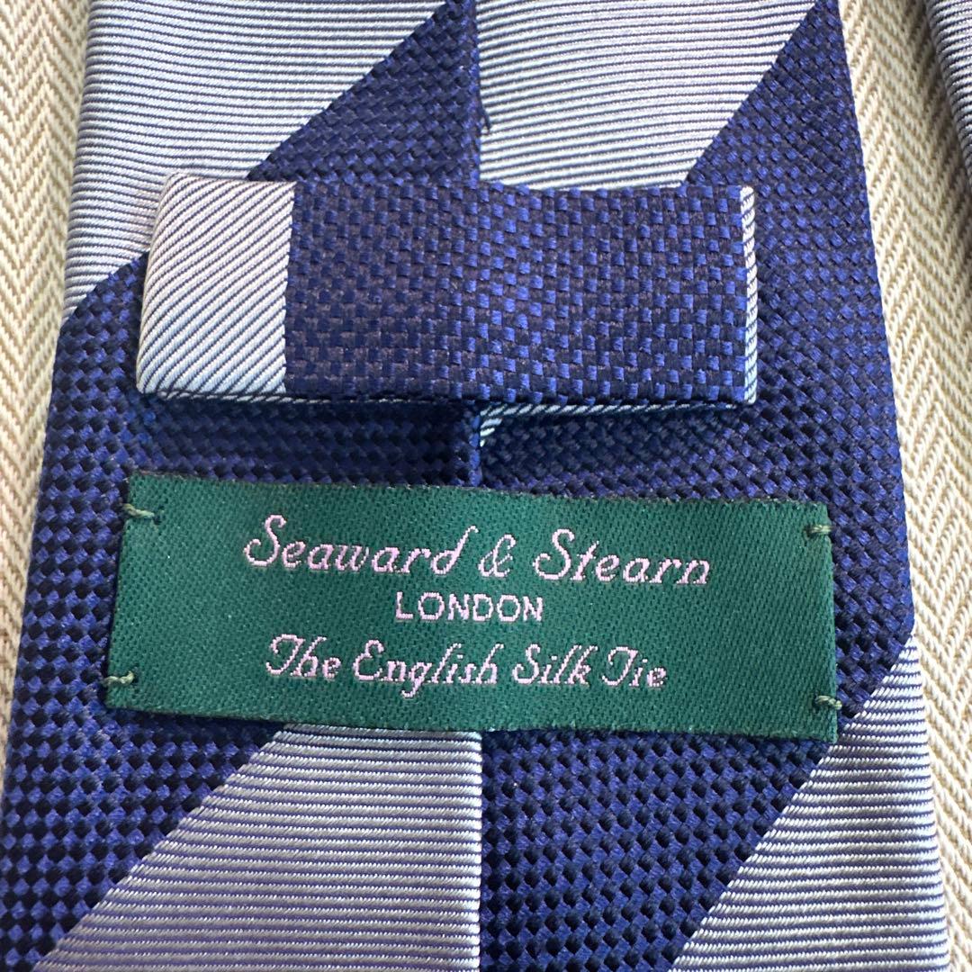 24AW Seaward & Stearn × BEAMS Fストライプネクタイ