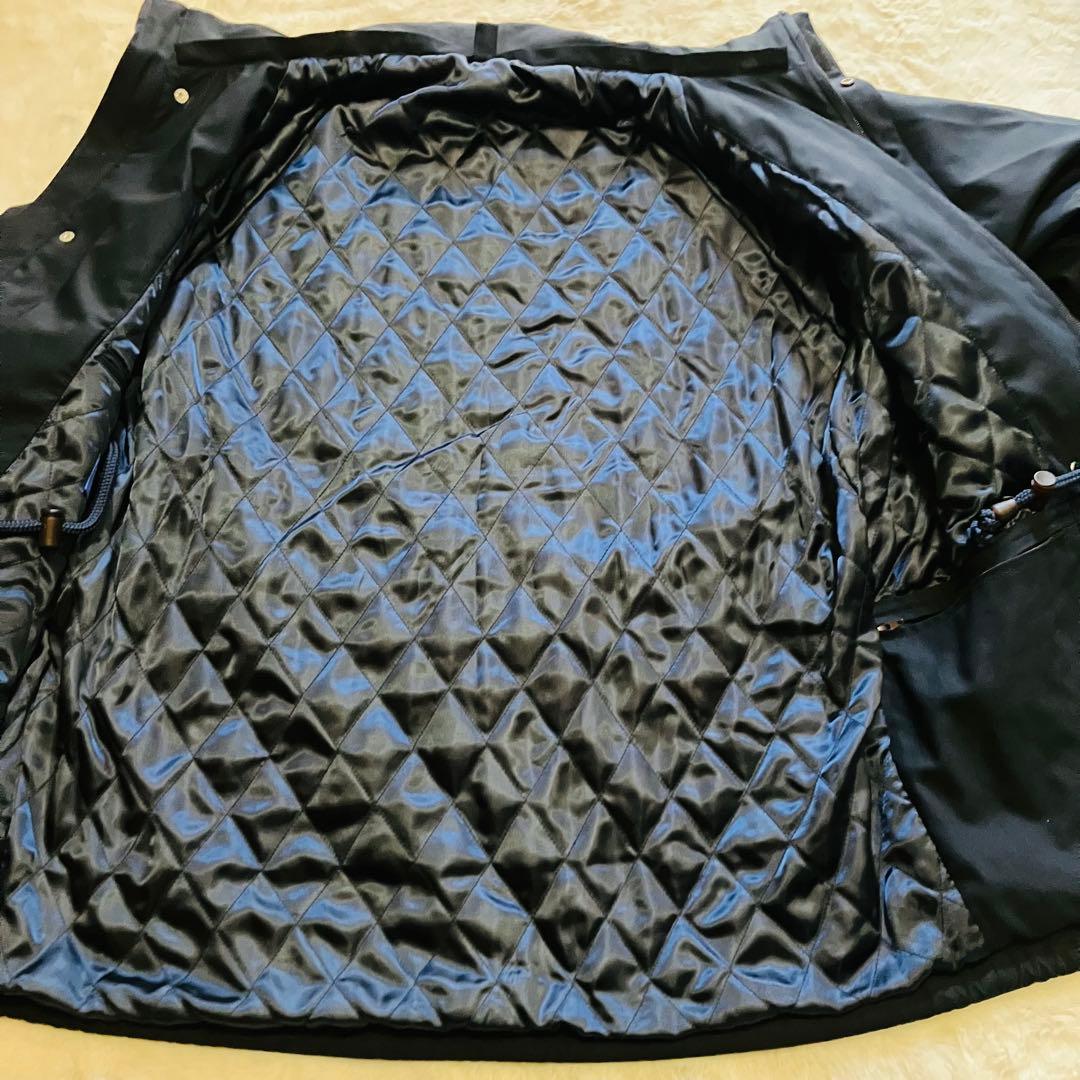 【le CHIC】ルシック　ロロピアーナストーム　ウールコート　ネイビー　M