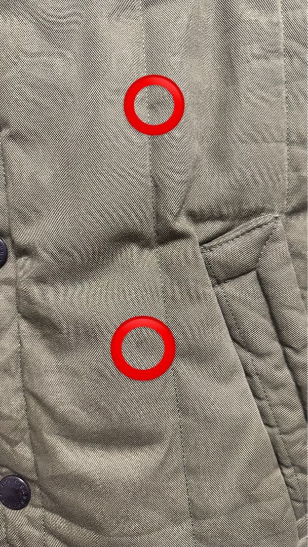 Barbour キルティングベスト カーキ