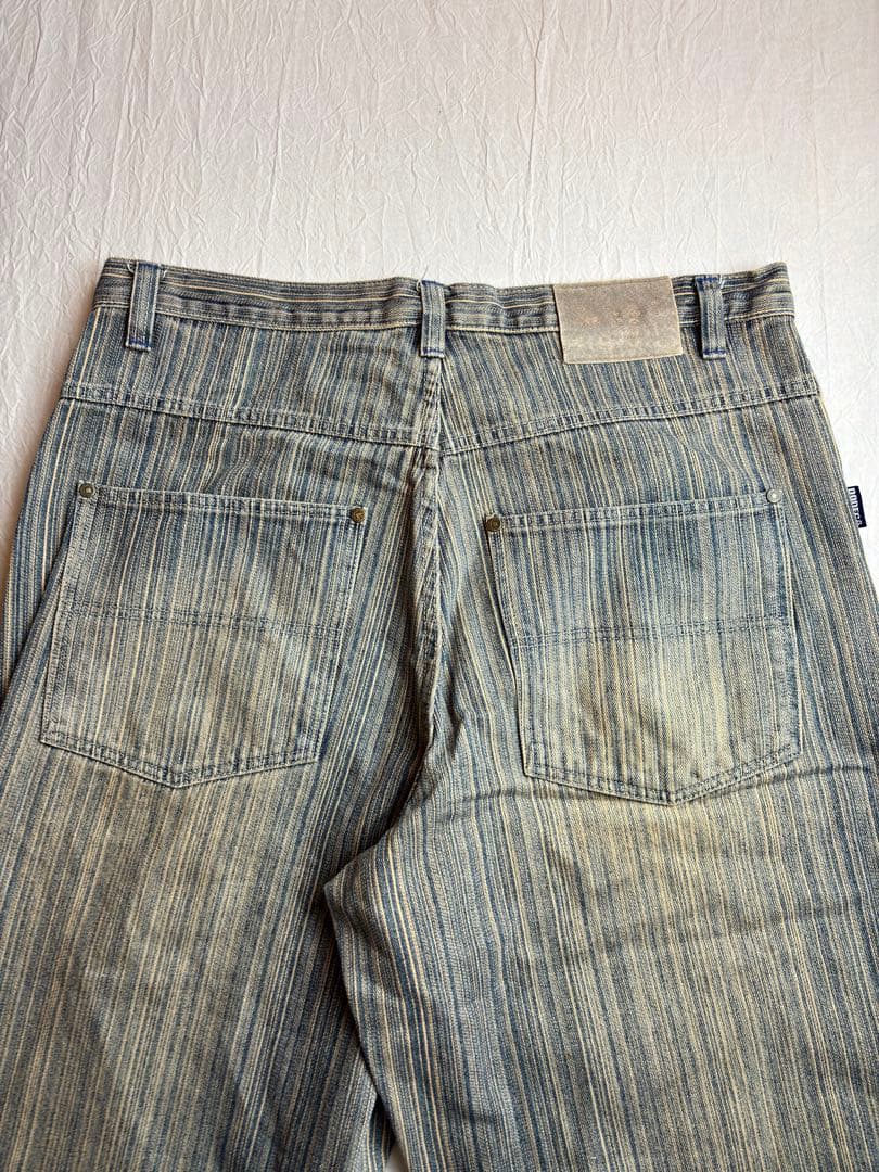 極太90s 希少DODECA スーパーワイドバギースラブデニム38 Y2K B系
