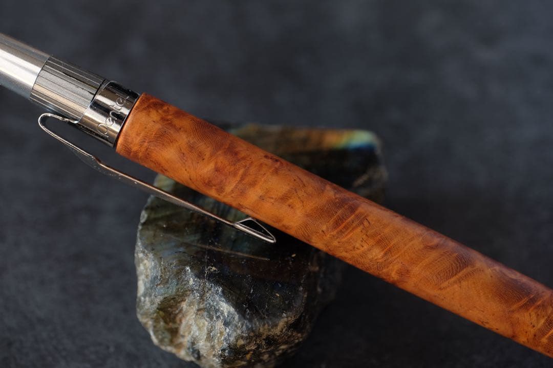 PG5木軸カスタム0249　高村杢工房 製図用シャープペンシル　花梨瘤