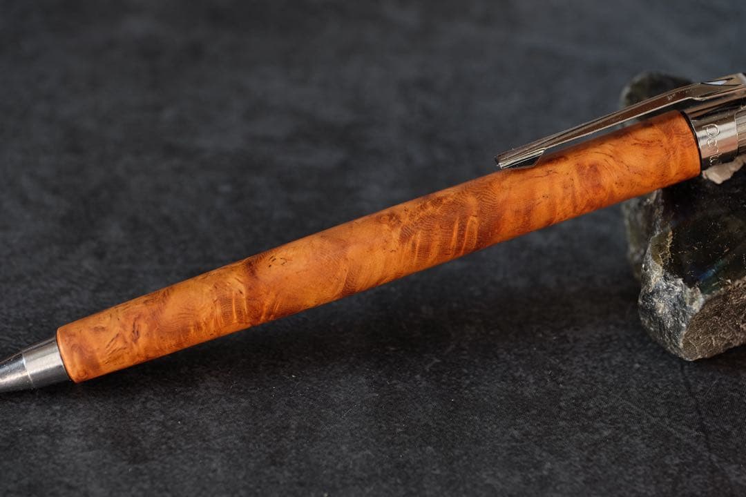 PG5木軸カスタム0249　高村杢工房 製図用シャープペンシル　花梨瘤