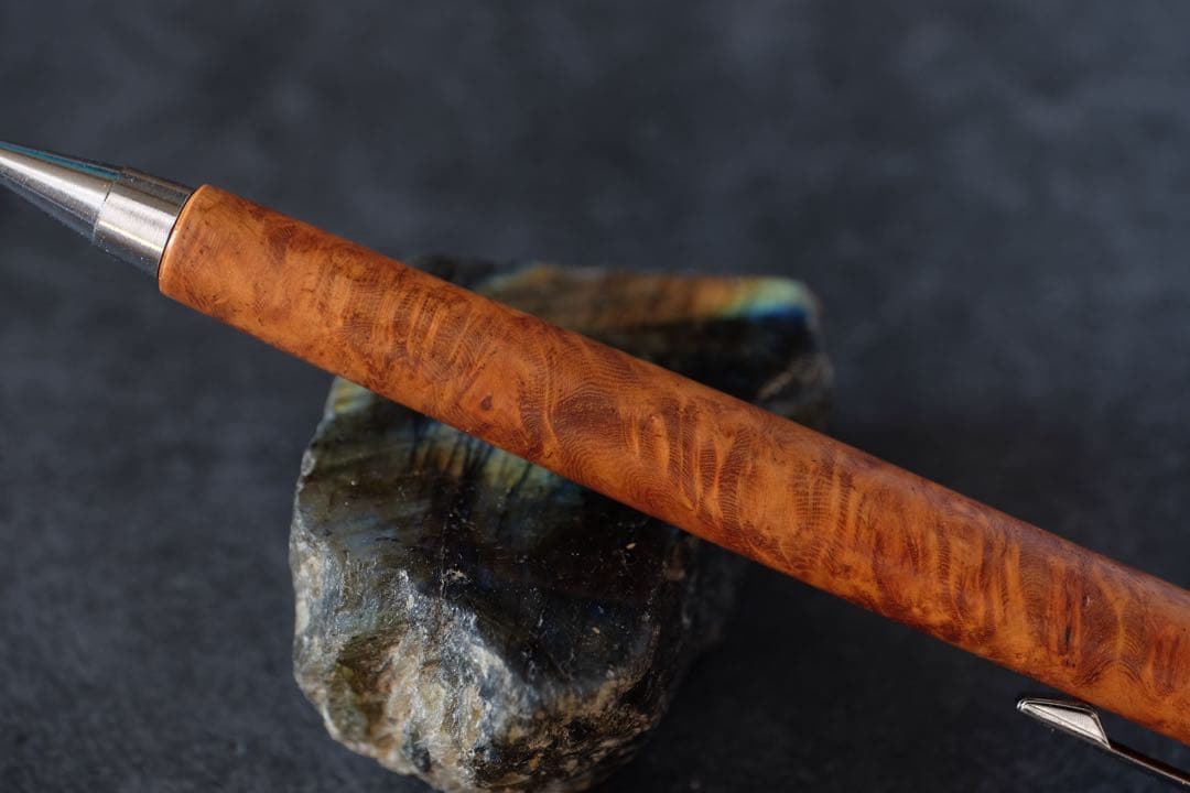 PG5木軸カスタム0249　高村杢工房 製図用シャープペンシル　花梨瘤