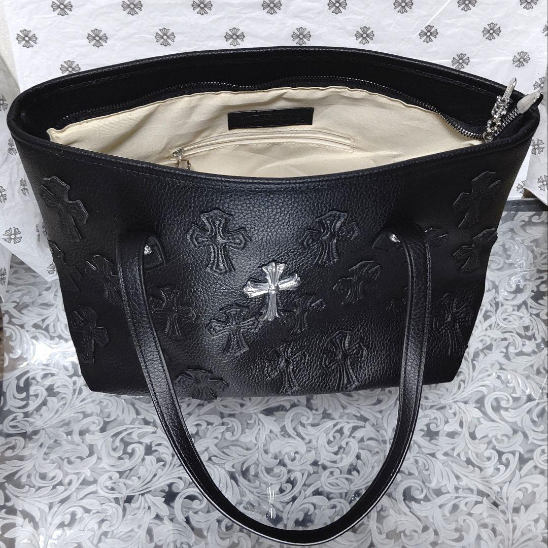 圧巻 19セメタリークロス & 1ポイントクロス レザー トートバッグ