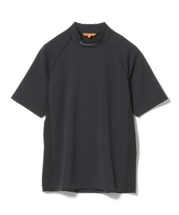 BEAMS GOLF ビームスゴルフラグランスリーブ パイピングポロシャツ黒Ⓛ