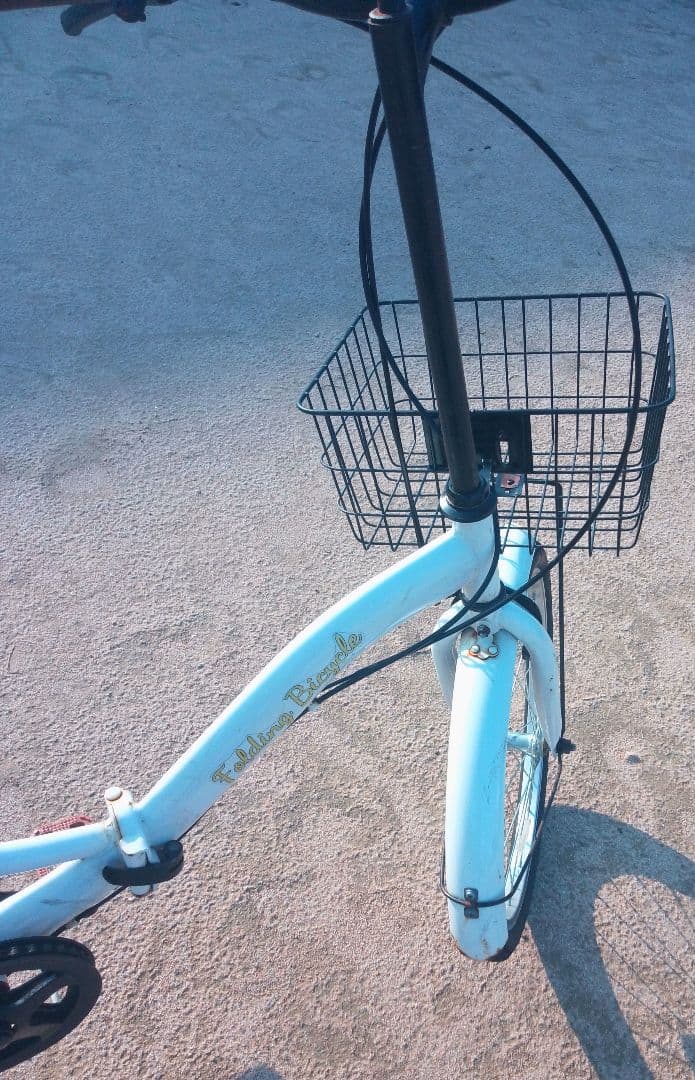 折りたたみ自転車 ホワイト 20インチ 汚れキズあり ヤマト置き配達可能