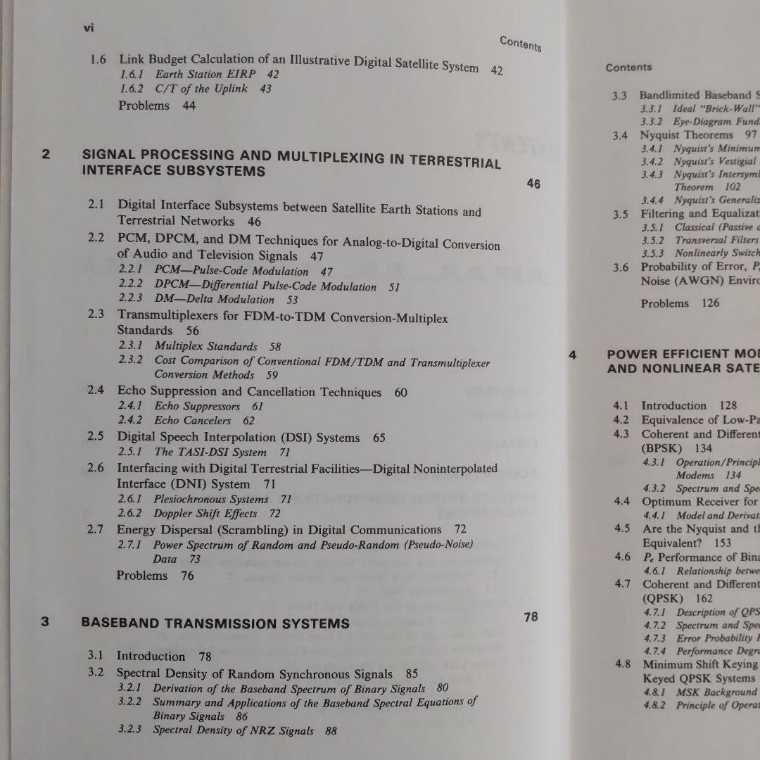 洋書 Digital Communications Satellite / Earth