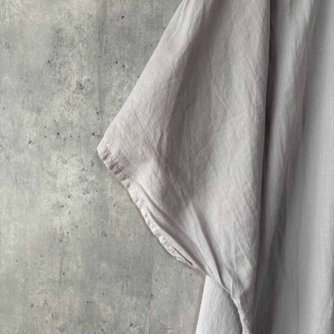 パドカレ pas de calais コットンリネン 刺繍 ギャザー ワンピース