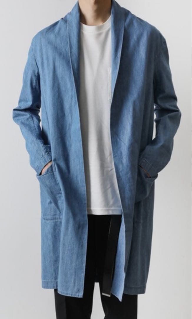 van【新品未使用ロングストールコート　ムラ糸デニム　5.5oz サイズ5