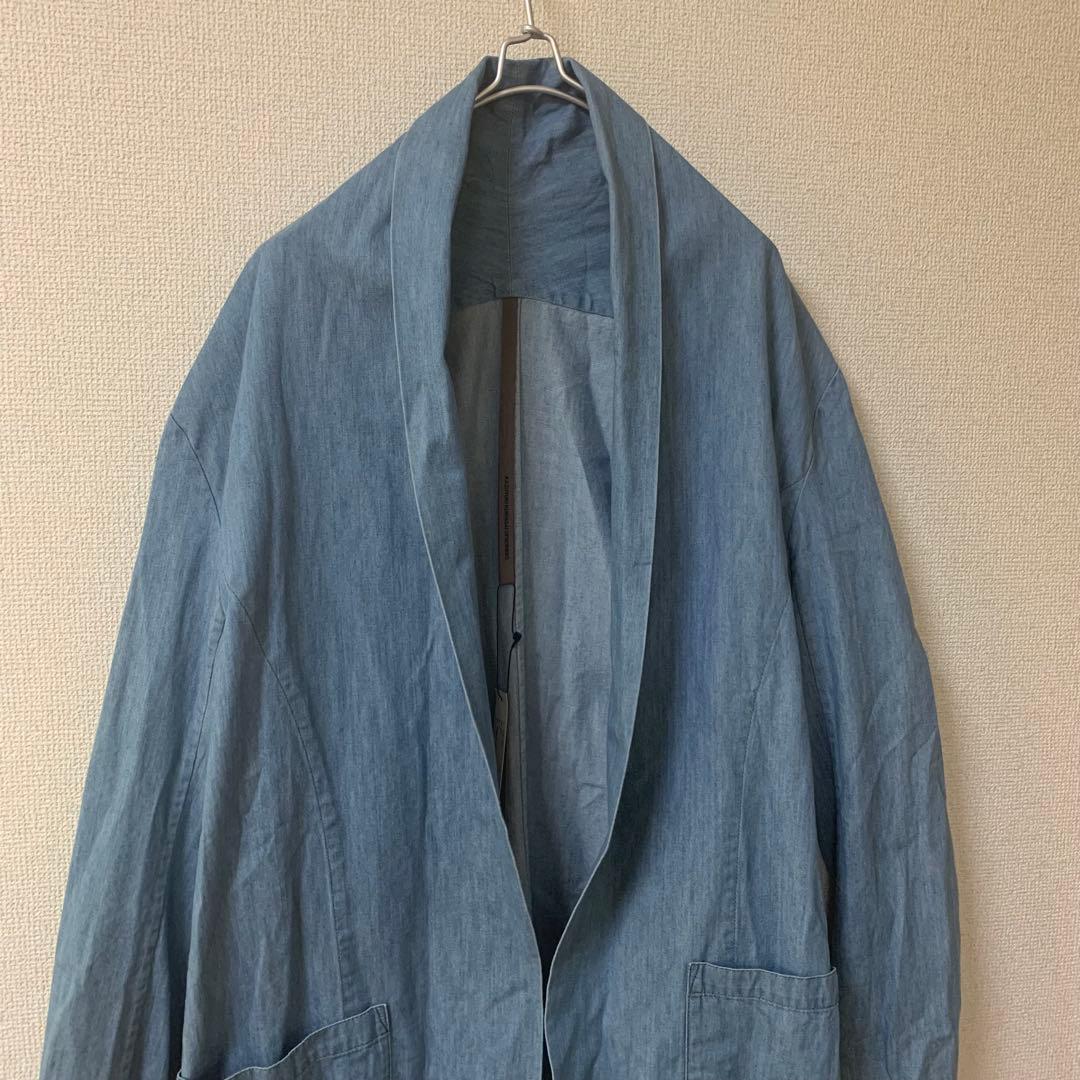 van【新品未使用ロングストールコート　ムラ糸デニム　5.5oz サイズ5