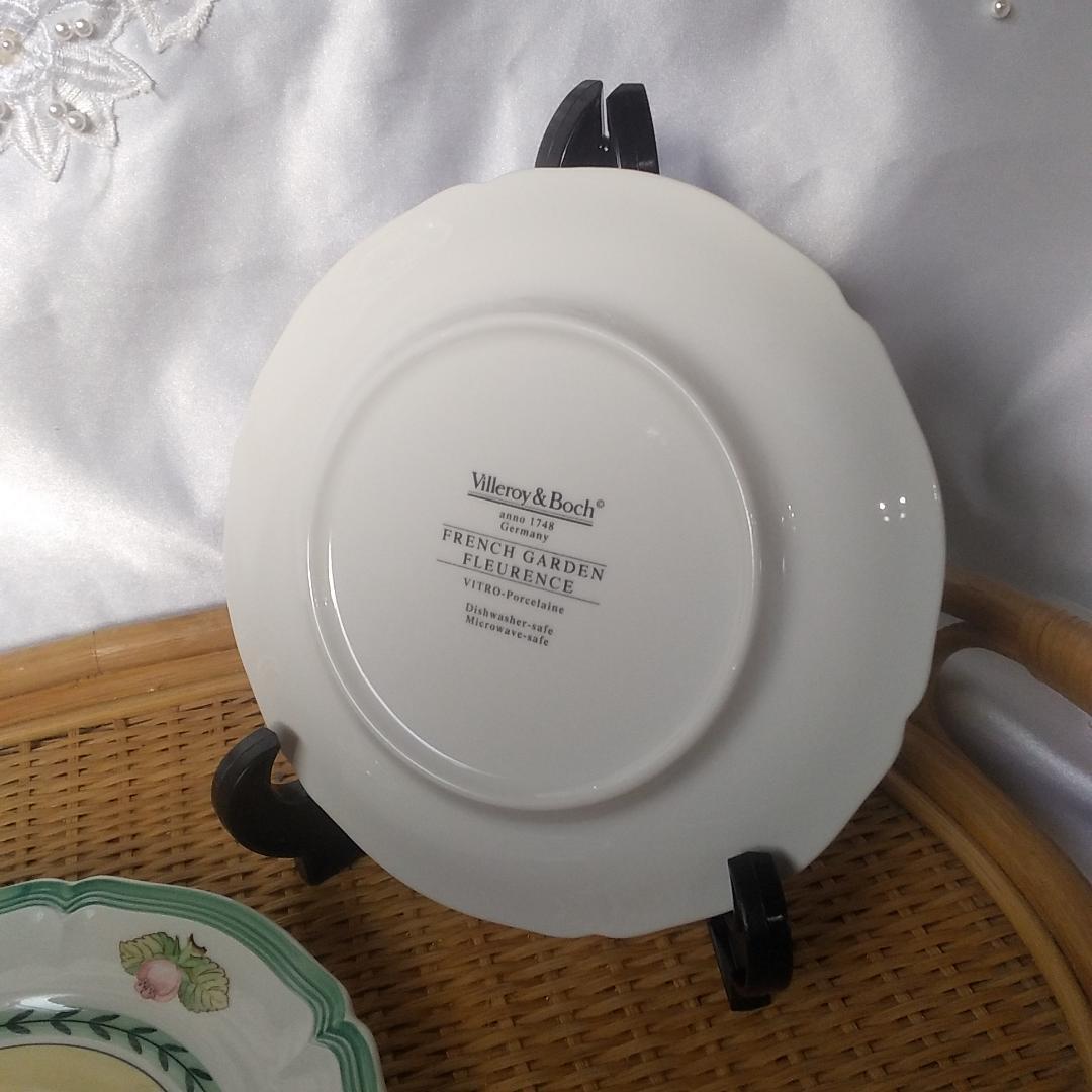 ビレロイ＆ボッホ　17cmプレート(2枚) フレンチガーデン