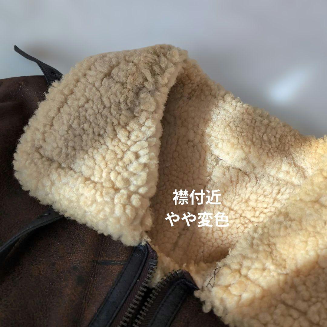 最終❗️ヴィンテージ90s B3 B-3 羊革レザージャケットL 茶