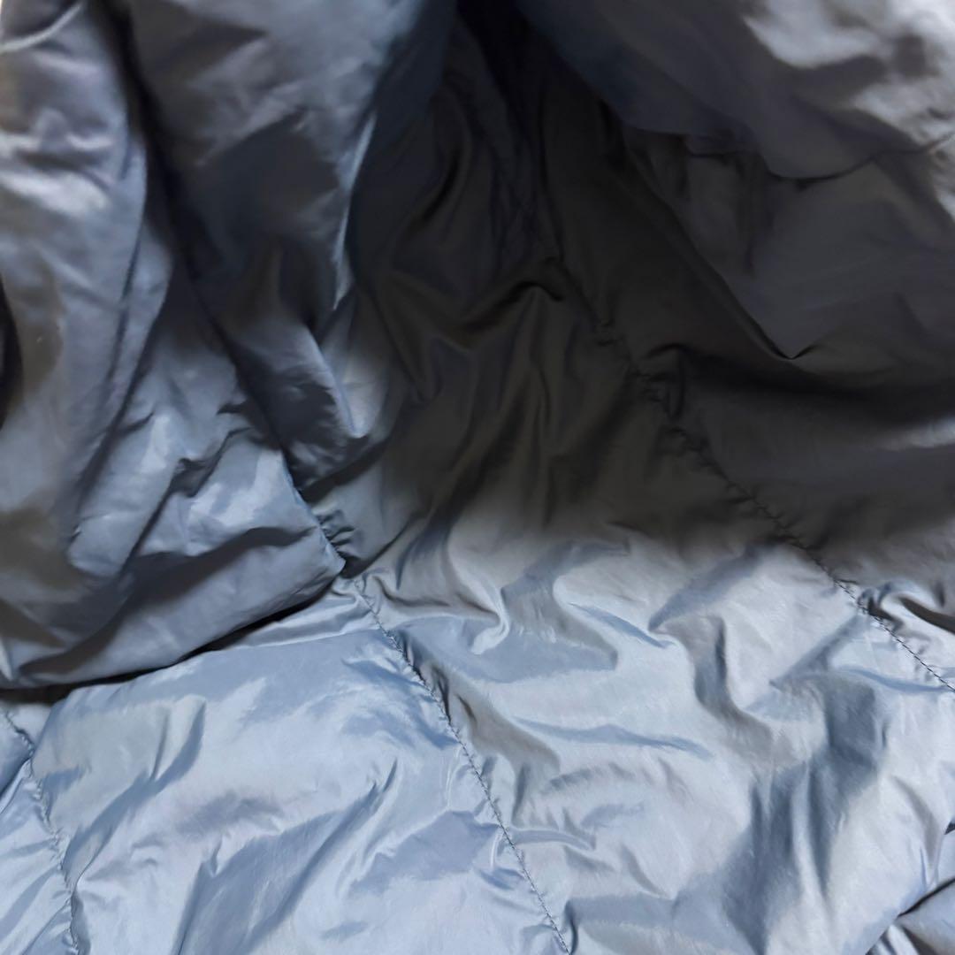 人気モンベル　スパイラルダウンハガー#5ブルー寝袋右ジップ　クリーニング済