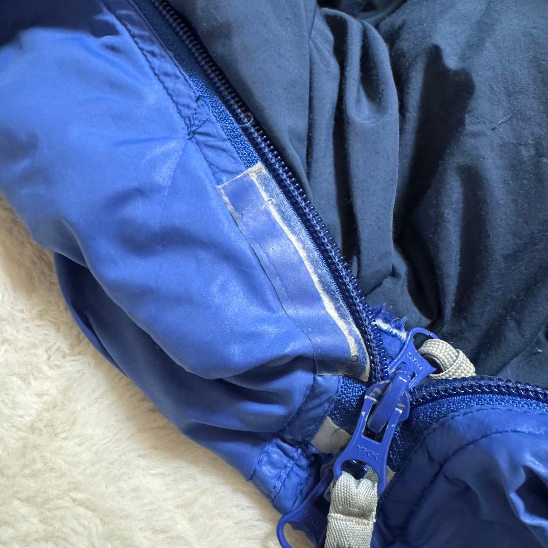 人気モンベル　スパイラルダウンハガー#5ブルー寝袋右ジップ　クリーニング済