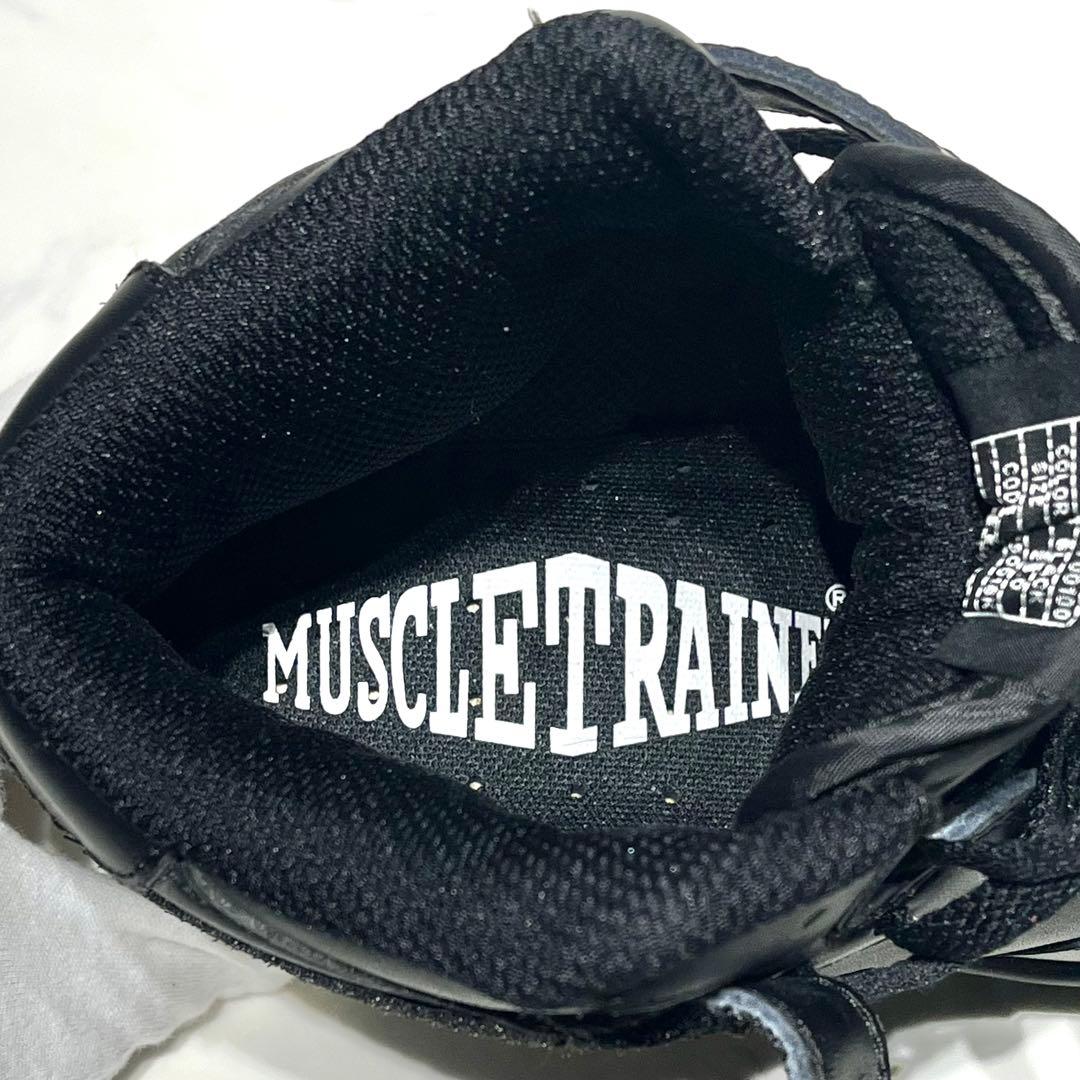 極美品☆マッスルトレーナー／ウェイトシューズ 25cm 3E 黒 ダイエット靴