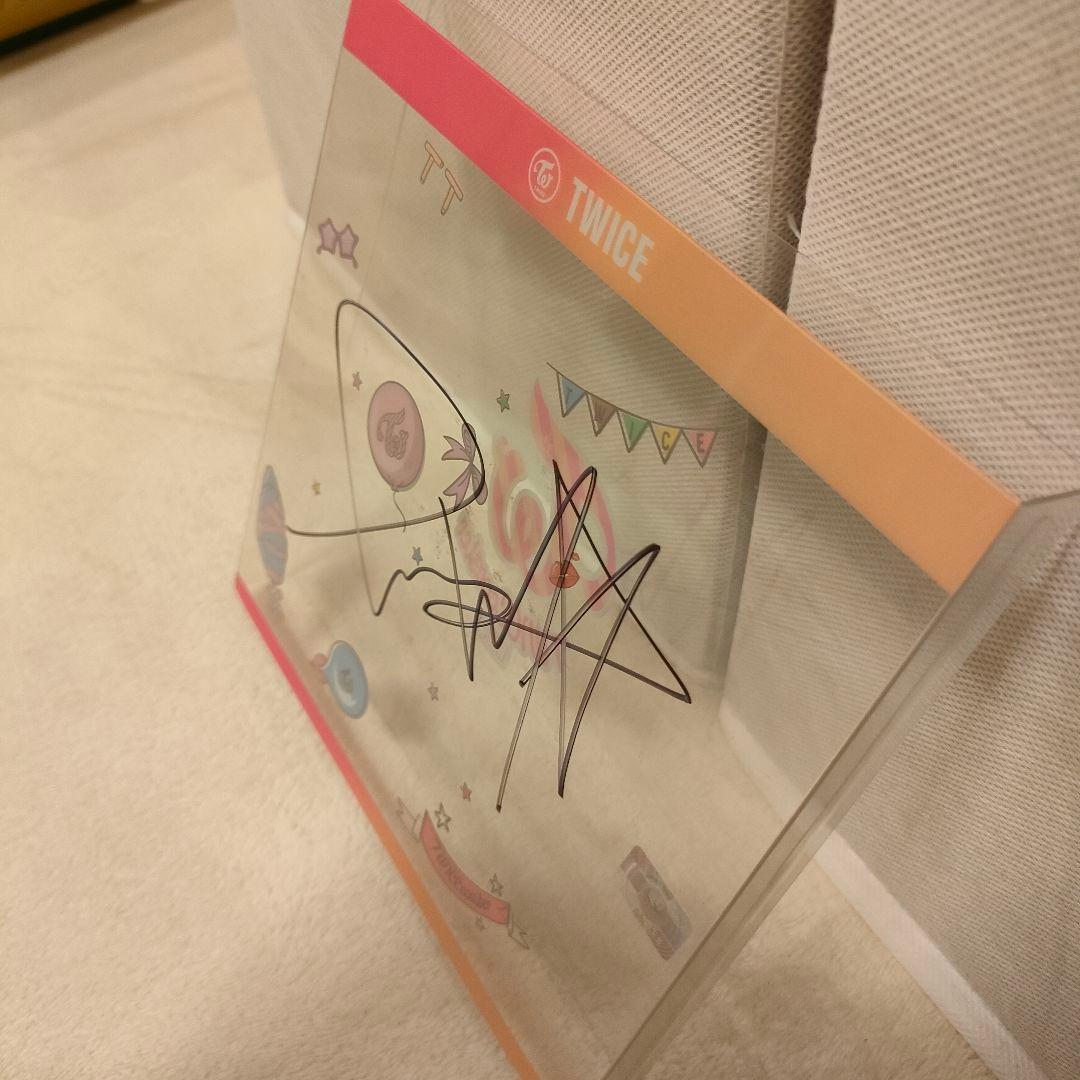 【サイン(ミナ)・トレカ4枚付】TWICE coaster Lane1
