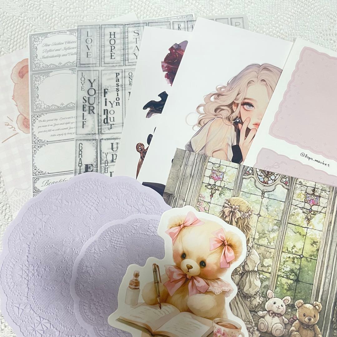 【ももさん専用①】コラージュノート&コラージュ素材100枚以上おすそ分けセット他