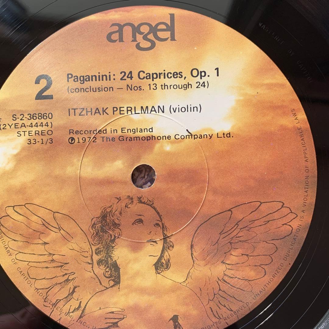 パガニーニ:24の奇想曲イツァーク•パールマンLP1枚アルバム1972年US盤