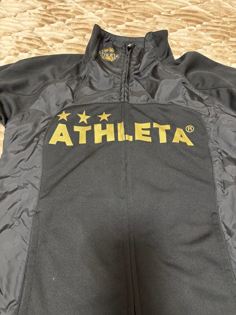 ATHLETA 黒 ジャージ　セットアップ　M