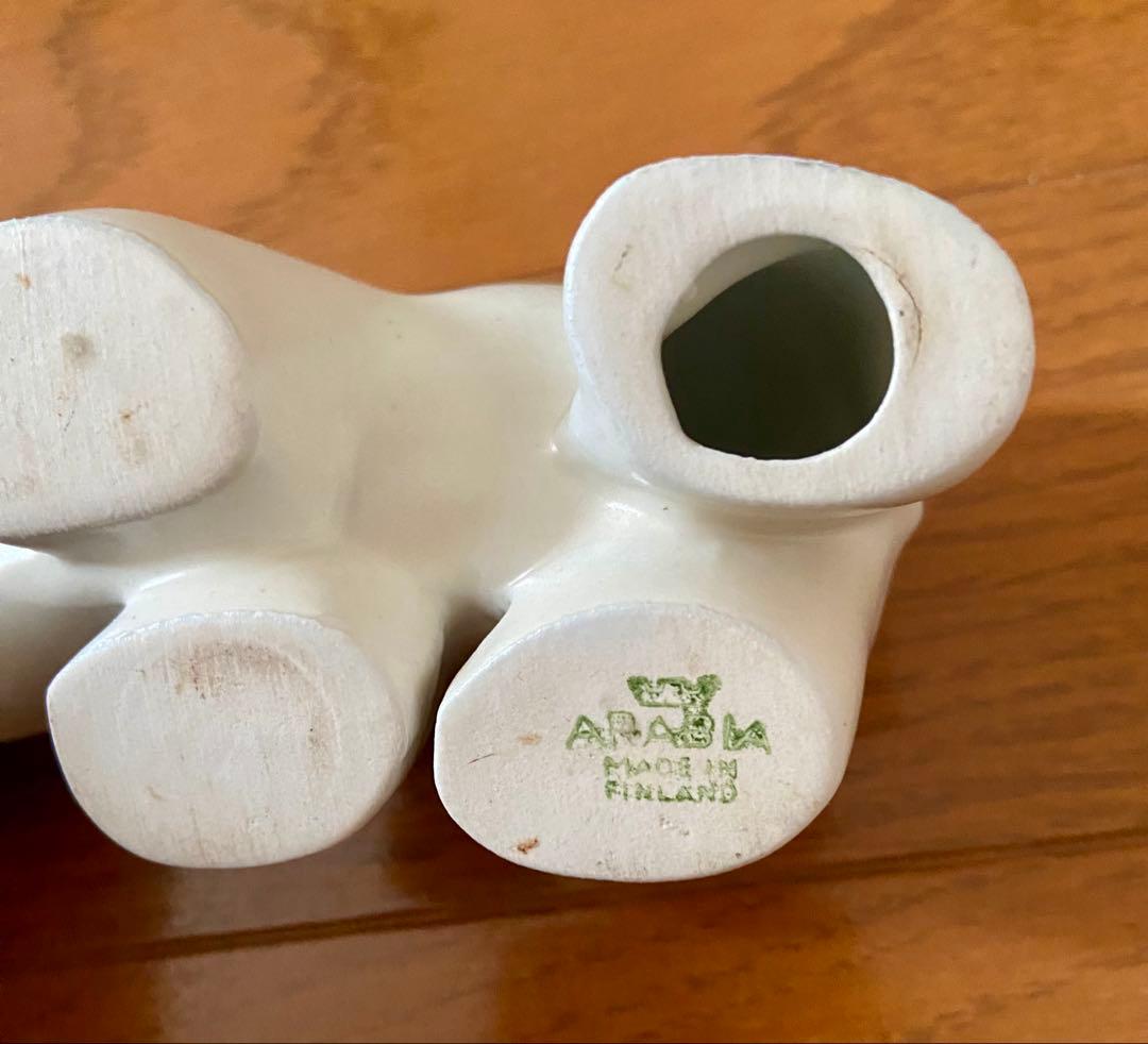 アラビア　ビンテージ　シロクマ　ポーラーベア　置物