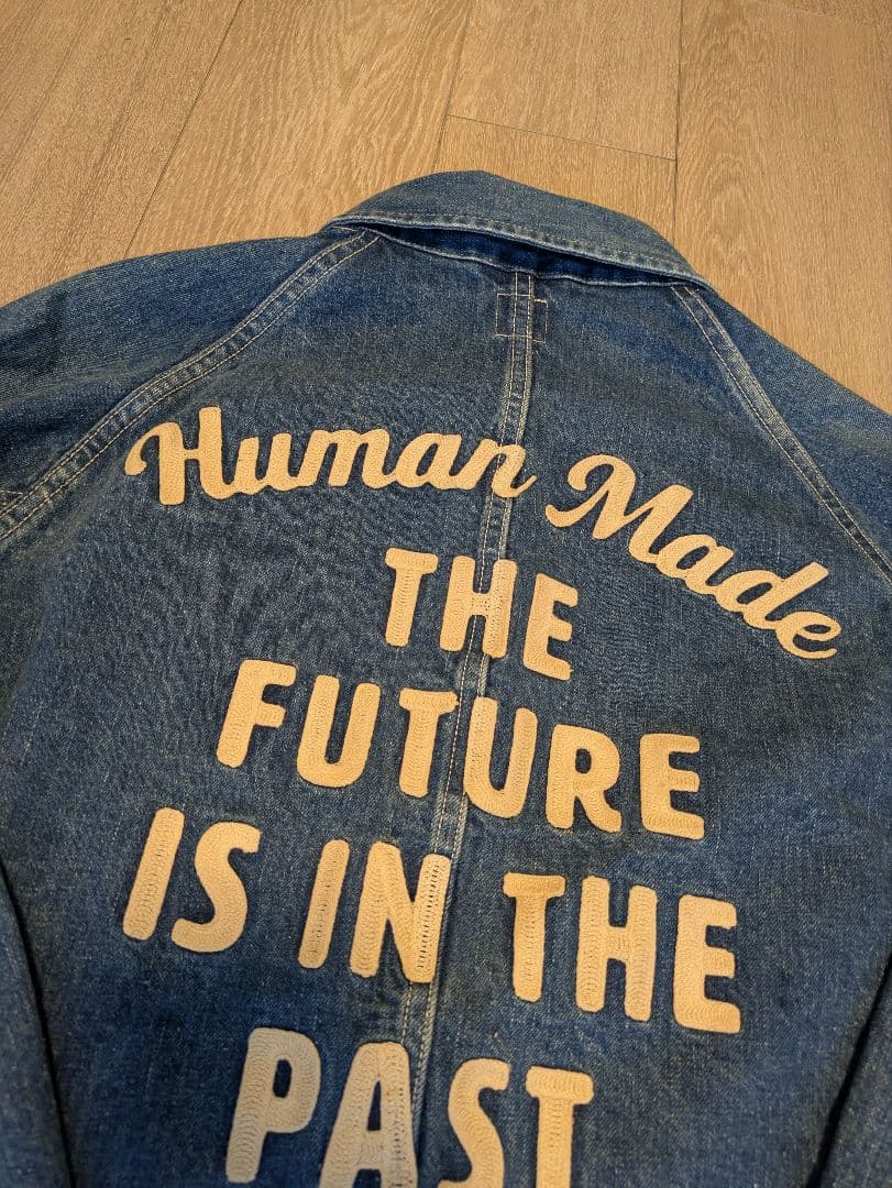 ヒューマンメイド デニムカバーオールジャケット L