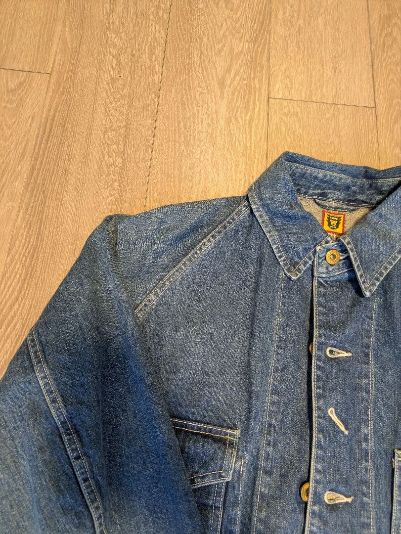 ヒューマンメイド デニムカバーオールジャケット L