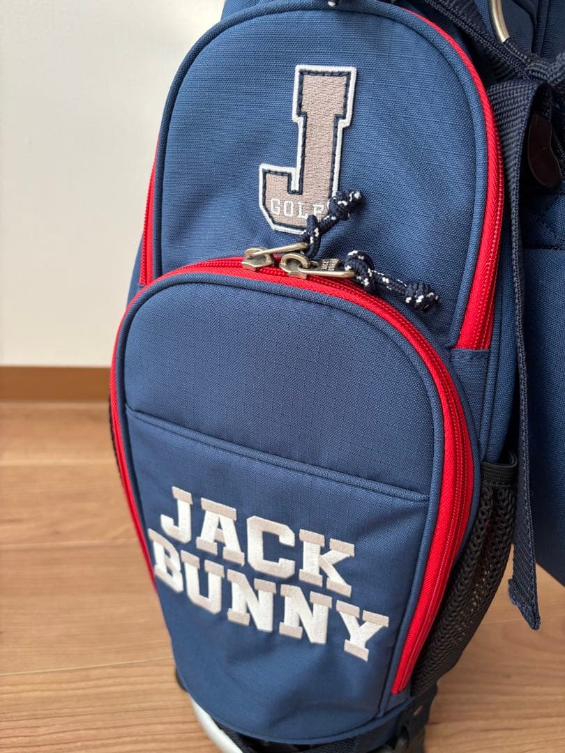 ★ジャックバニー★スタンドキャディバッグJack Bunny!!ネイビー×レッド