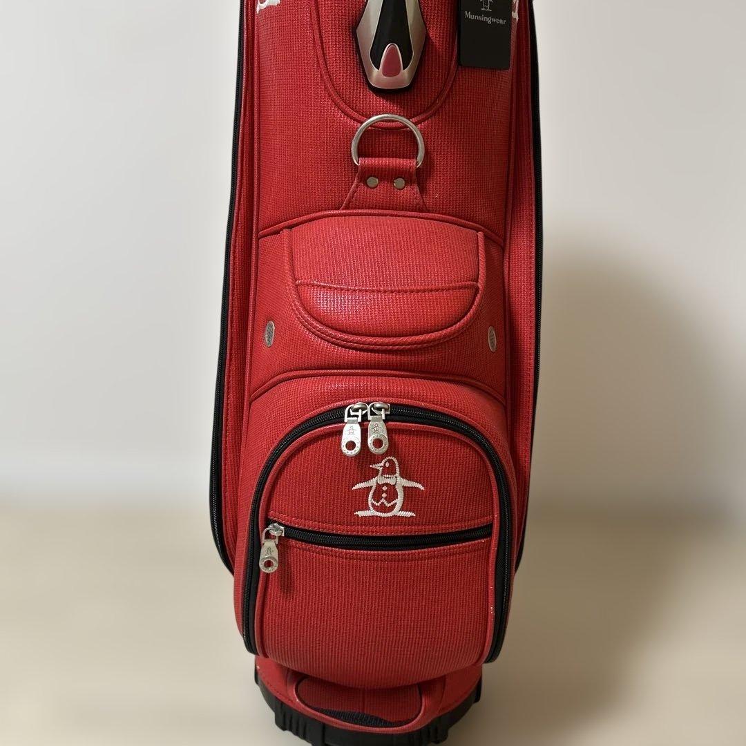 Munsingwear レッドキャディバッグ